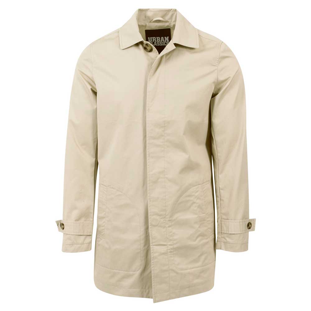 Urban Classics Urban Classics Coat Gabardine Beige Urban Classics Urban Classics Jas Gabardine Beige | Attitude